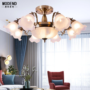 欧式吸顶灯简约客厅卧室餐厅灯现代时尚大气艺术顶灯田园铁艺灯具