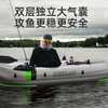 高档皮划艇充气垫船双层冲锋舟专用耐磨快艇加宽便携橡皮艇加厚钓
