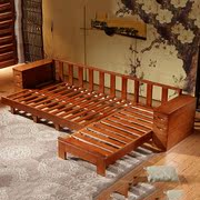 沙发组合新中用(新中用)客厅橡质y木胶小户型休闲两式贵妃转角沙