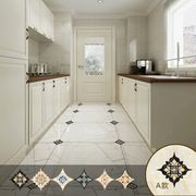 地砖瓷砖美缝对角花贴纸自粘客厅卫生间地面地板装饰防水耐磨地贴