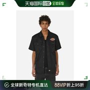 香港直邮潮奢dickies迪凯斯男士clintondale短袖黑色衬衫
