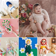 出租儿童新生儿宝宝主题，服装道具拍照摄影满月百天百日照创意衣服