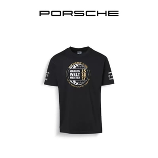 Porsche 保时捷 Motorsport 系列 男女通用 黑色T恤