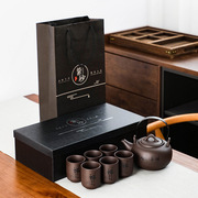 提梁壶紫砂茶壶套装创意，功夫茶具商务开业创意伴手礼礼盒