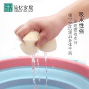 日本进口towa宝宝专用洗澡海绵婴儿沐浴棉吸水浴擦儿童搓澡浴球