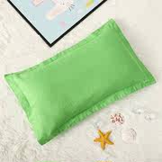 婴儿床珍珠纯色枕头荞麦幼儿园，枕套小儿童，枕头纯棉枕套拼接枕头