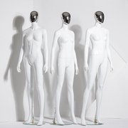 全身亮白银头模特道具女服装店女装展示架人体韩版橱窗假人模特架