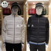 2023秋冬韩国pg*高尔夫，男士立领羽绒，保暖拼接针织外套