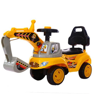 儿童挖土机可坐玩具工程车，男孩挖掘机可坐人超大号，钩机滑行车可骑