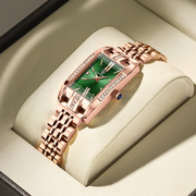 瑞士品牌女士手表，超薄款石英腕表小绿表直播