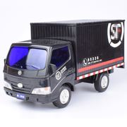 力利工程车大号货柜车卡车运输车厢式货车邮政车儿童玩具汽车模型