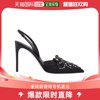 香港直发renecaovilla女士凉鞋黑色质地柔软舒适休闲日常百搭