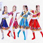 藏族舞蹈演出服装女成人水袖少数民族服饰舞台长短袖广场舞表演