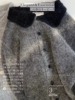 秋冬款深灰色v领长袖，单排扣针织开衫，毛衣高级感软糯减龄外套上衣