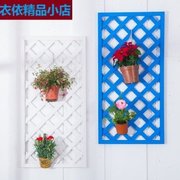 墙面网格木质阳台墙壁挂植物，爬藤墙上悬挂装饰防腐实木隔断花架子