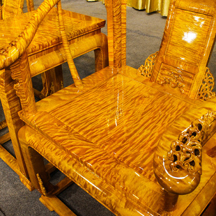 金丝楠木家具皇宫椅三件套圈椅实木太师椅新中式古椅子客厅红木