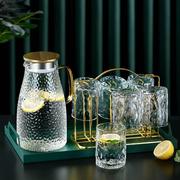 水晶杯子高级感玻璃杯套装家用杯具喝水网红待客酒杯茶杯水杯水壶