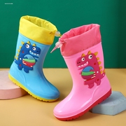 儿童雨鞋男孩2022小学生，防滑轻便女款水鞋幼儿园宝宝加绒雨靴