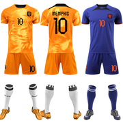 22-23世界杯荷兰球衣范戴克德容国家队主客场队服成人儿童足球服