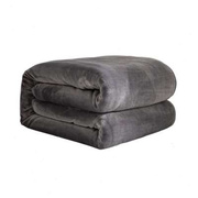 加厚珊瑚绒床单双人毛毯，纯色绒毯子，北欧风格法兰绒素色深蓝黑色毯