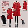 中国风母女亲子装冬季网红母女亲子装外套唐装亲子装拜年风衣
