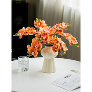 。收获小屋仿真花高品质蝴蝶兰客厅，装饰花瓶摆件，假花餐桌花摆设花