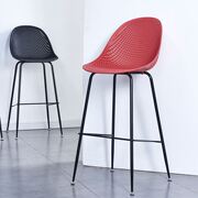 酒吧椅吧台椅高脚凳北欧风格铁艺塑料现代简约家用椅子靠背吧
