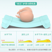 慢乐婴儿枕头0-1-3-6个月-5岁新生宝宝，头型定型枕矫正扁头纠上扁