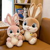 甜甜兔公仔毛绒玩具布娃娃，玩偶可爱棕色，小兔子卡通毛绒玩具大号萌