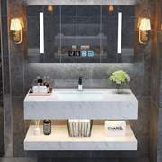 北欧大理石浴室柜组合吊柜卫生间，洗漱台现代简约家用洗手洗脸面盆