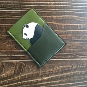 欢迎定制女包包绿色熊猫卡包女式情人节礼物女生个性创意卡通