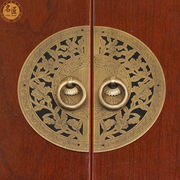 中式仿古明清家具铜配件纯铜圆形，鞋柜衣柜橱柜门全铜拉手复古把手