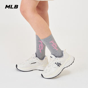 MLB男女情侣复古老花老爹跑鞋厚底增高运动鞋24夏季RNFSB