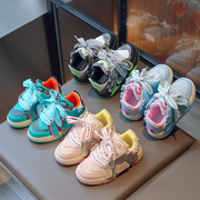 男童鞋子夏季2023透气儿童运动鞋中大童韩版潮牌街舞男孩板鞋