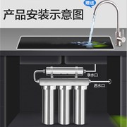 泰斯科玛磁化活水净水机家用直饮高端厨房不N锈钢超滤自来水净水