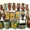 孤品大集合-欧式复古家居饰品仿古做旧铁艺浮雕花瓶铸铁花器摆件