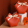 北欧风喜糖盒皮质糖果盒婚庆礼盒包装创意结婚礼喜糖袋手提包