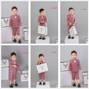 韩版西服儿童装摄影服装3-5岁男童，拍照写真潮童造型影楼北欧