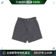 香港直邮Sacai 男士 细条纹图案束带短裤 03345M000