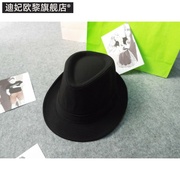 帽子黑白色男女韩款舞蹈帽，帽子礼帽潮亲子儿童帽舞台表演爵士男女
