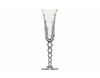 法国SAINT LOUIS水晶6套装泡泡花纹笛形香槟酒杯高端酒具装饰