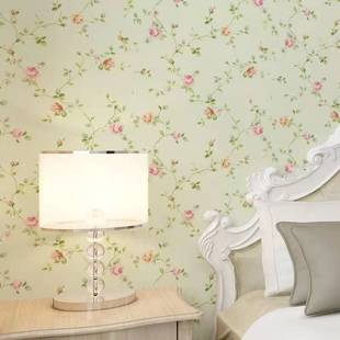 墙布卧室无缝全屋壁布田园，壁纸简美风格，小花朵女孩房间墙纸儿童房