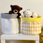 ins韩国玩具整理袋宝宝尿布，收纳包非绗缝，收纳桶玩偶整理篮脏衣桶
