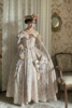 罗西娅颂礼定金原创设计Lolita花嫁婚纱成人礼服华丽齐地香槟