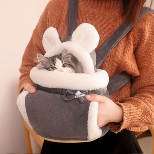 猫包外出便携猫咪背带，胸前包猫袋大容量背包，出行遛猫猫兜双肩宠物