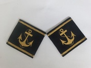 1985年海员描金织脉铁锚小方块肩章