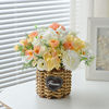 向日葵仿真花假花干花束客厅摆件，太阳花插花艺装饰品花瓶餐桌摆设
