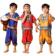 非洲鼓演出服幼儿手鼓，服装儿童民族表演服运动会，啦啦队印第安服装