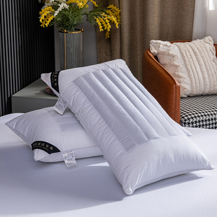五星级酒店专用半荞麦壳两用枕头护颈家用防打呼噜枕芯一对整头