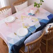 北欧麋鹿餐桌布长方形防水桌布约布艺小清新印花茶几布防油